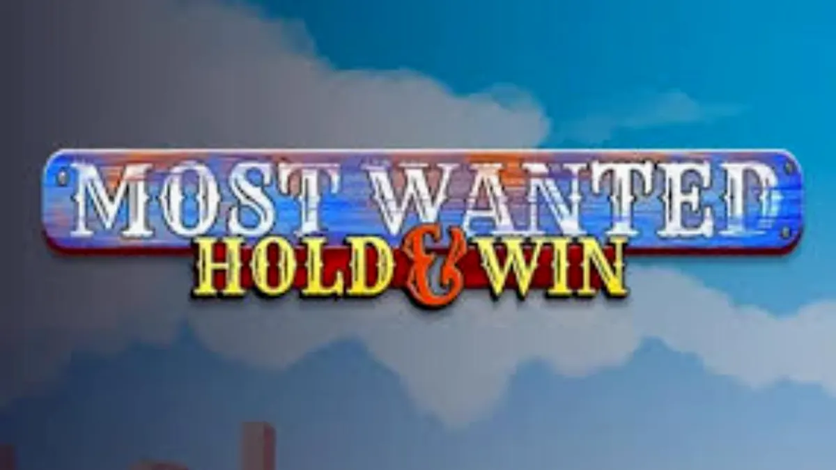 Tampilan visual slot Most Wanted: Hold & Win dengan latar belakang Wild West
